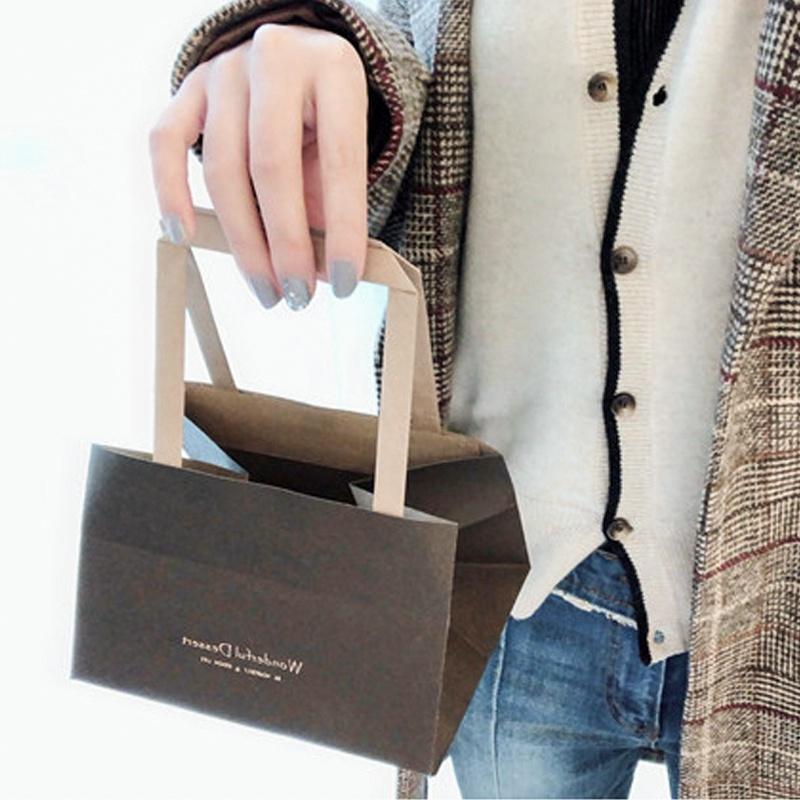 [現貨] 咖啡手提袋 牛皮手提袋 餅乾提袋 手提袋 寬底提袋