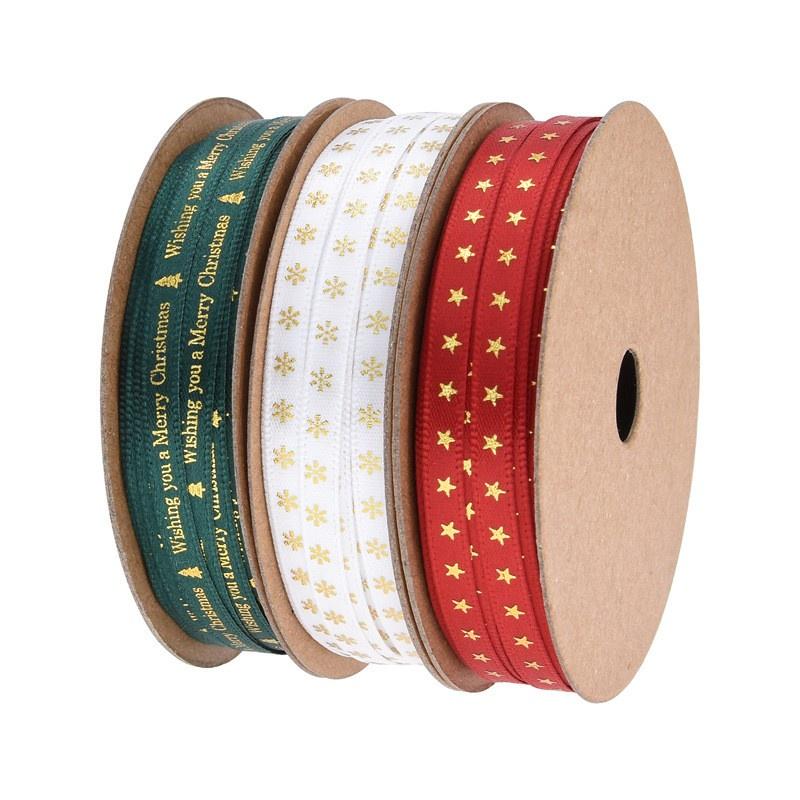 [現貨] 聖誕節緞帶 聖誕緞帶 聖誕包裝緞帶 DIY緞帶 耶誕緞帶