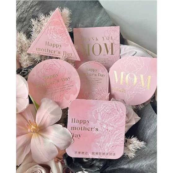 母親節燙金吊牌(10張)