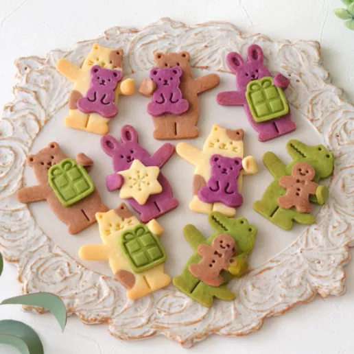 COTTA聖誕小動物餅乾模,聖誕小配件模具(4件套)