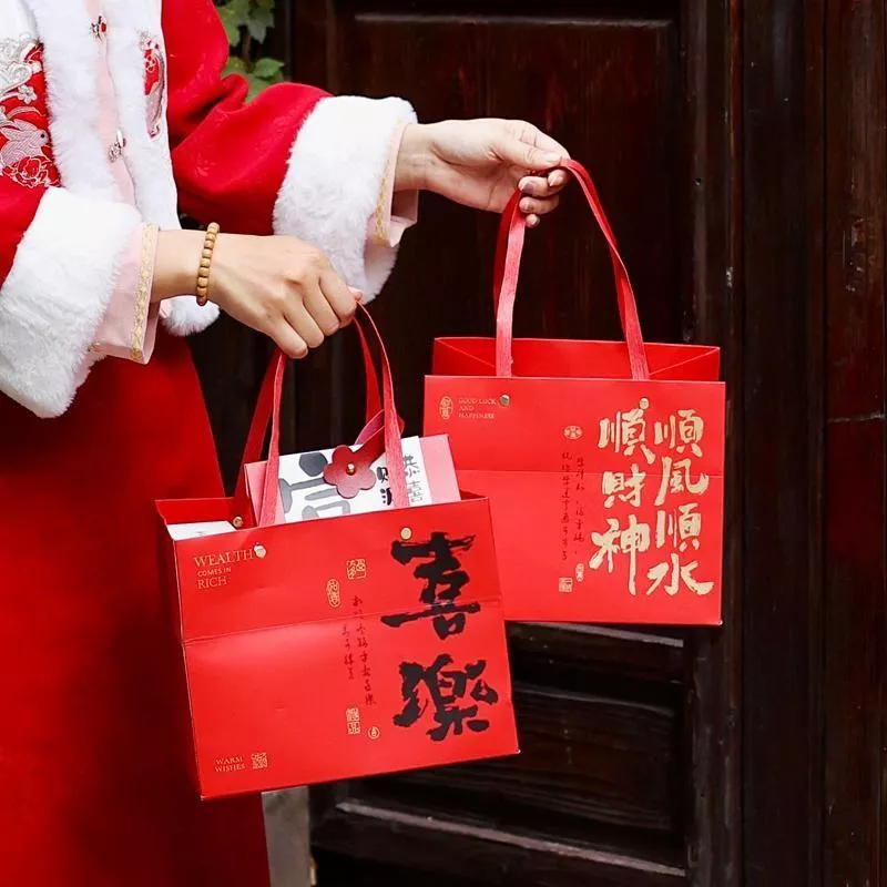 [JS文創] 新年提袋 禮品提袋 手提袋 蛇年伴手禮 新年伴手禮
