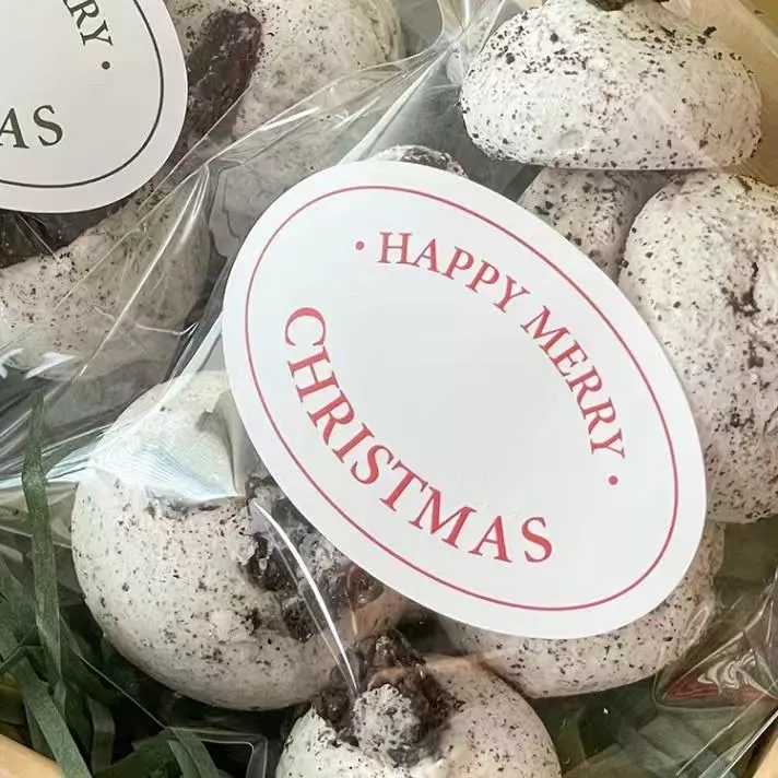 [JS文創] 聖誕貼紙 聖誕包裝貼紙 聖誕禮物貼紙 聖誕英文貼紙 耶誕封口貼