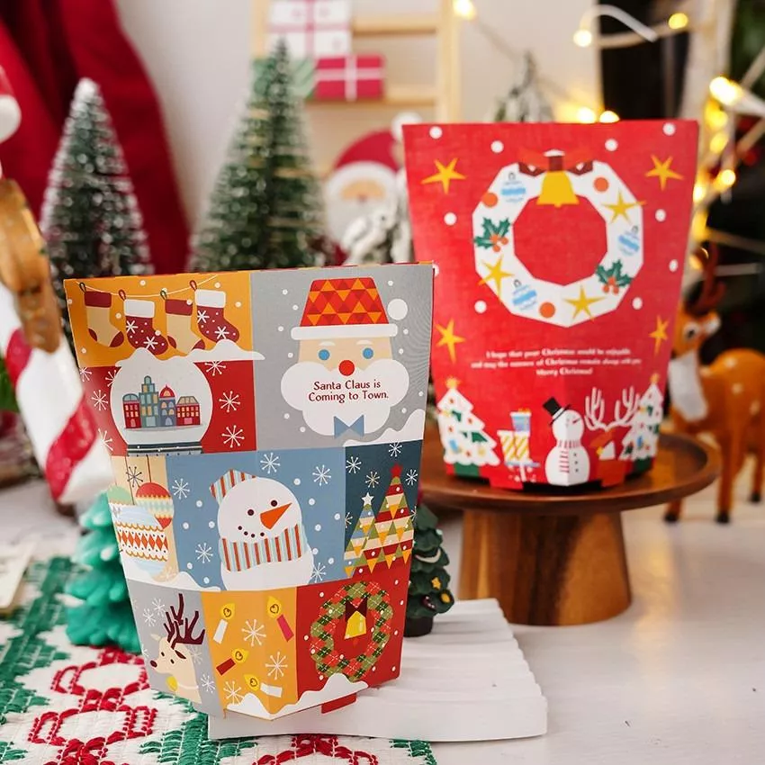 [JS文創] 聖誕包裝盒 聖誕餅乾盒 餅乾包裝盒 聖誕禮盒 聖誕禮物盒 交換禮物 聖誕禮物包裝