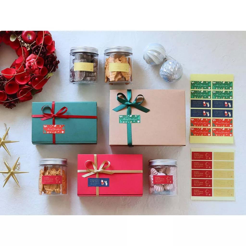 [JS文創] ] cotta聖誕貼紙 聖誕裝飾貼紙 聖誕封口貼紙 聖誕包裝貼紙 聖誕貼紙