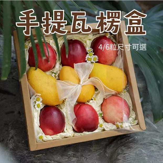 4/6粒瓦楞手提盒(5入裝)
