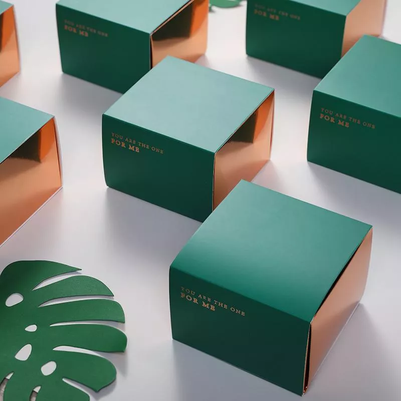 [JS文創] 綠色包裝盒 瑪德蓮包裝盒 烘焙包裝盒 方形甜點盒 抽屜式設計 綠色小方盒 綠豆糕盒 雪花酥盒