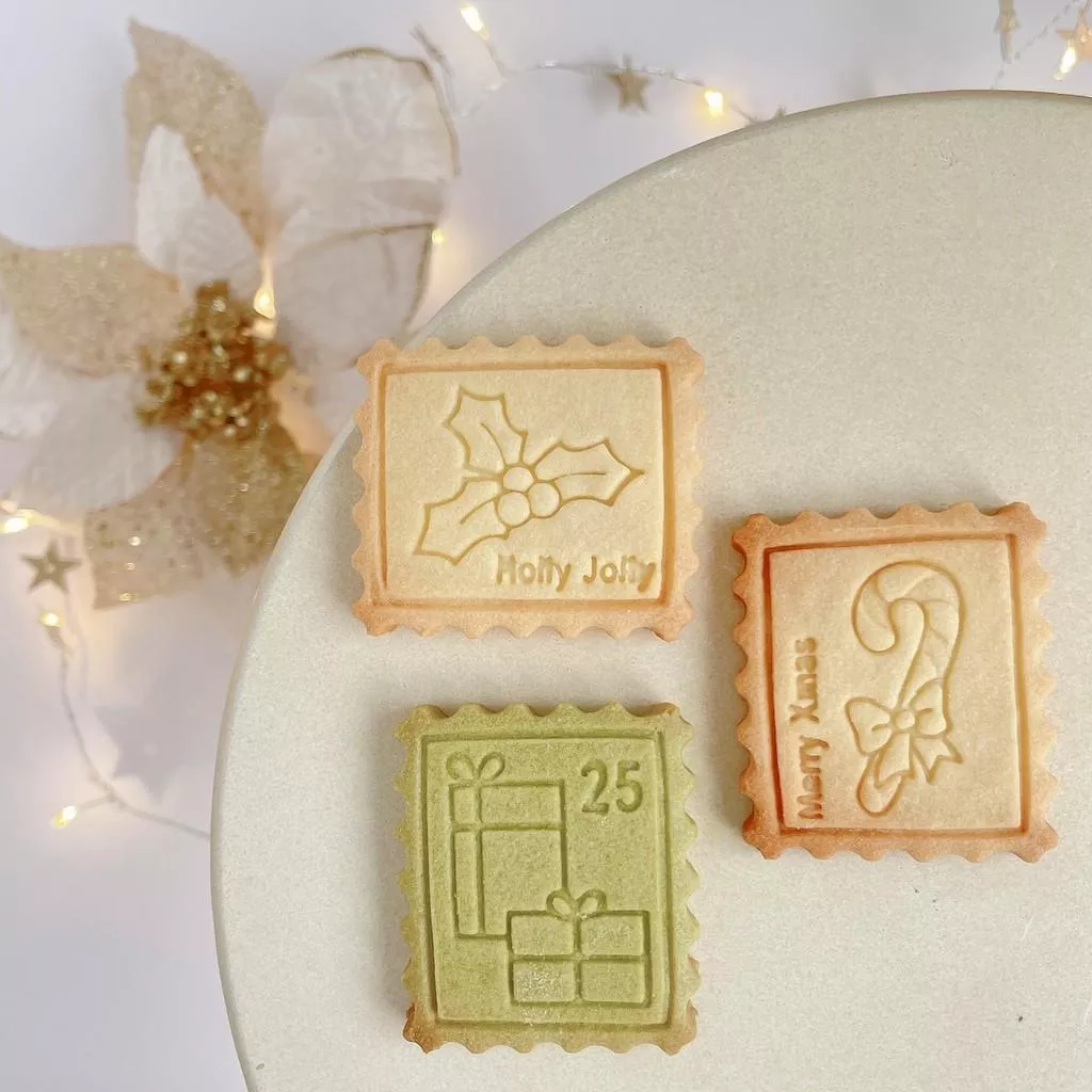 [JS文創] 聖誕餅乾模具 郵票模具 聖誕郵票餅乾模 