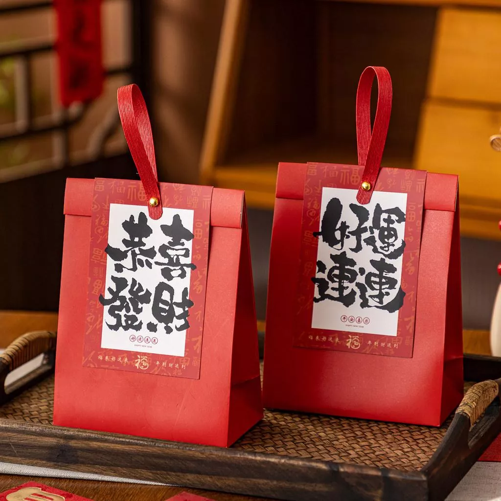 2026新年糖果袋 新年餅乾袋 新年包裝袋 牛皮開窗袋 馬年糖果袋 新年伴手禮