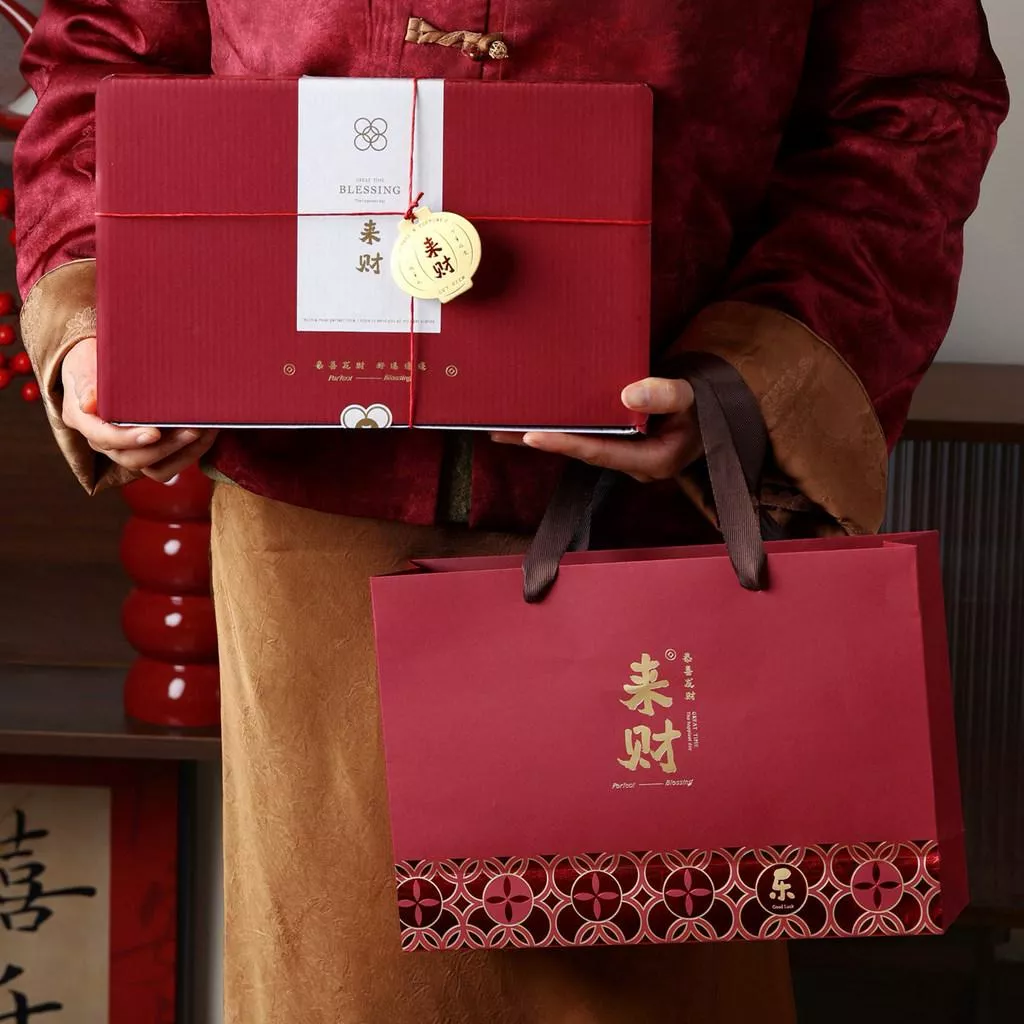 2026新年包裝盒 3格餅乾盒 3格新年禮盒 馬年包裝盒 新年伴手禮 新年手提盒 餅乾包裝盒