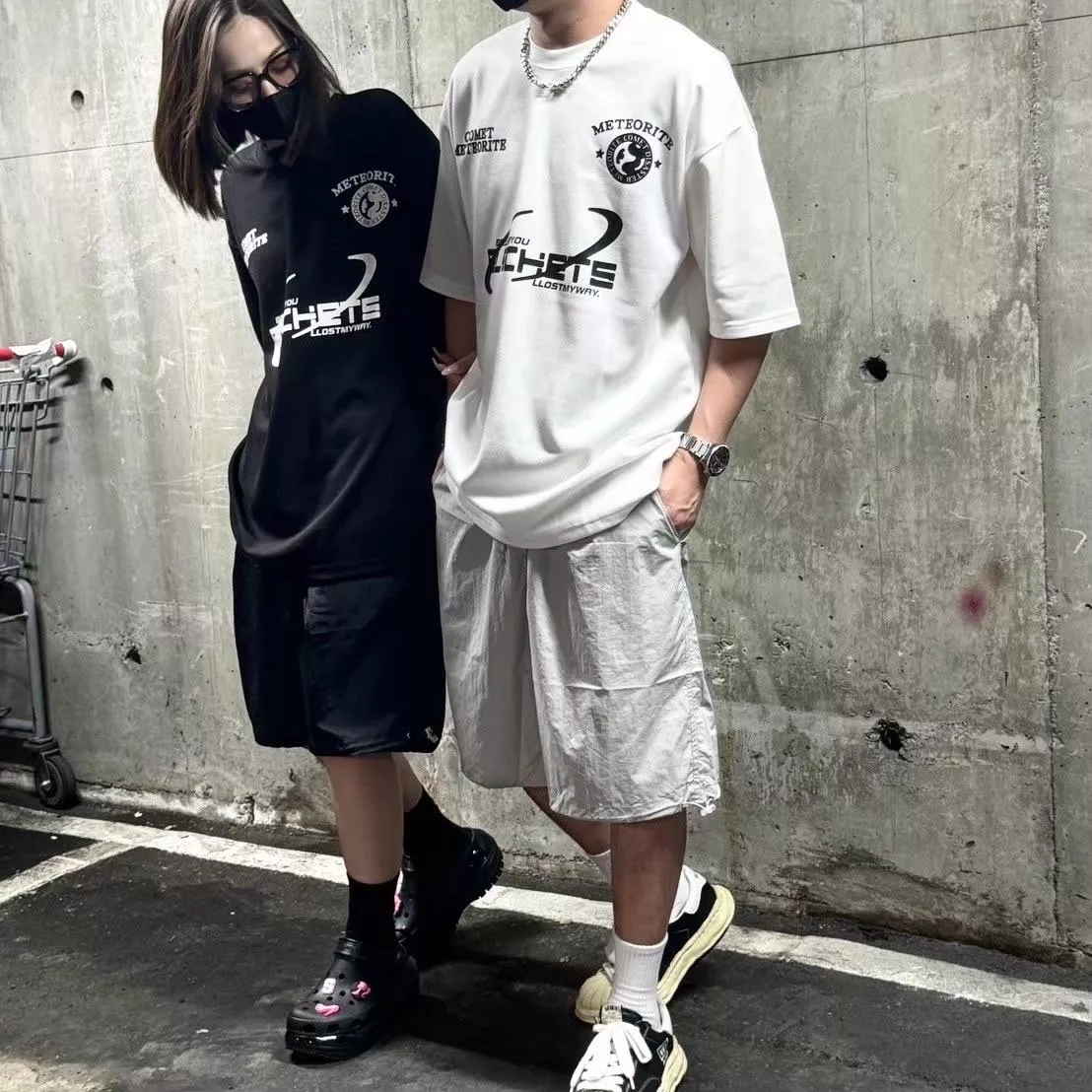 賽車風y2k印花短T