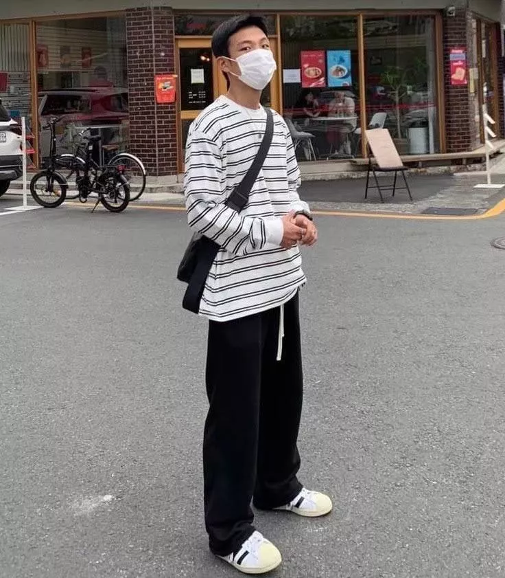 不收邊落地棉長褲