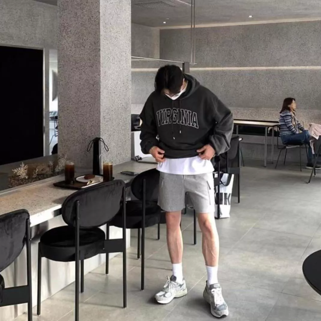 側口袋工裝棉褲