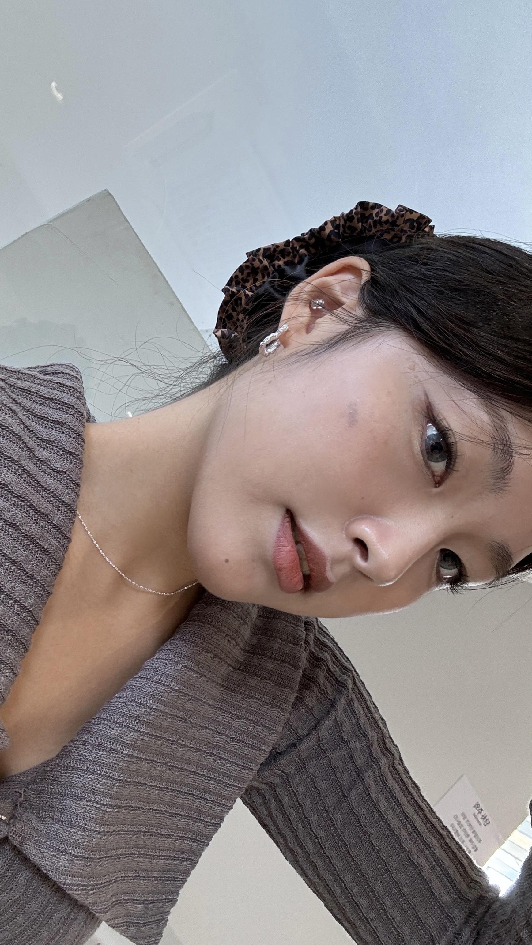 不規則愛心耳環💖(大 2cm