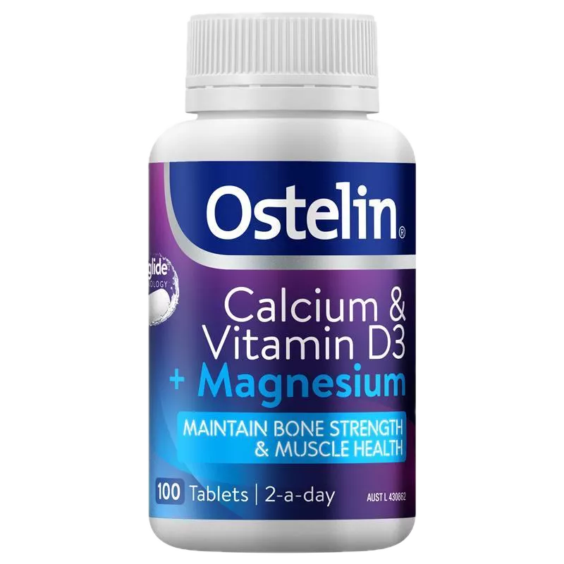 【澳洲】Ostelin｜鈣＋維生素D3＋鎂錠