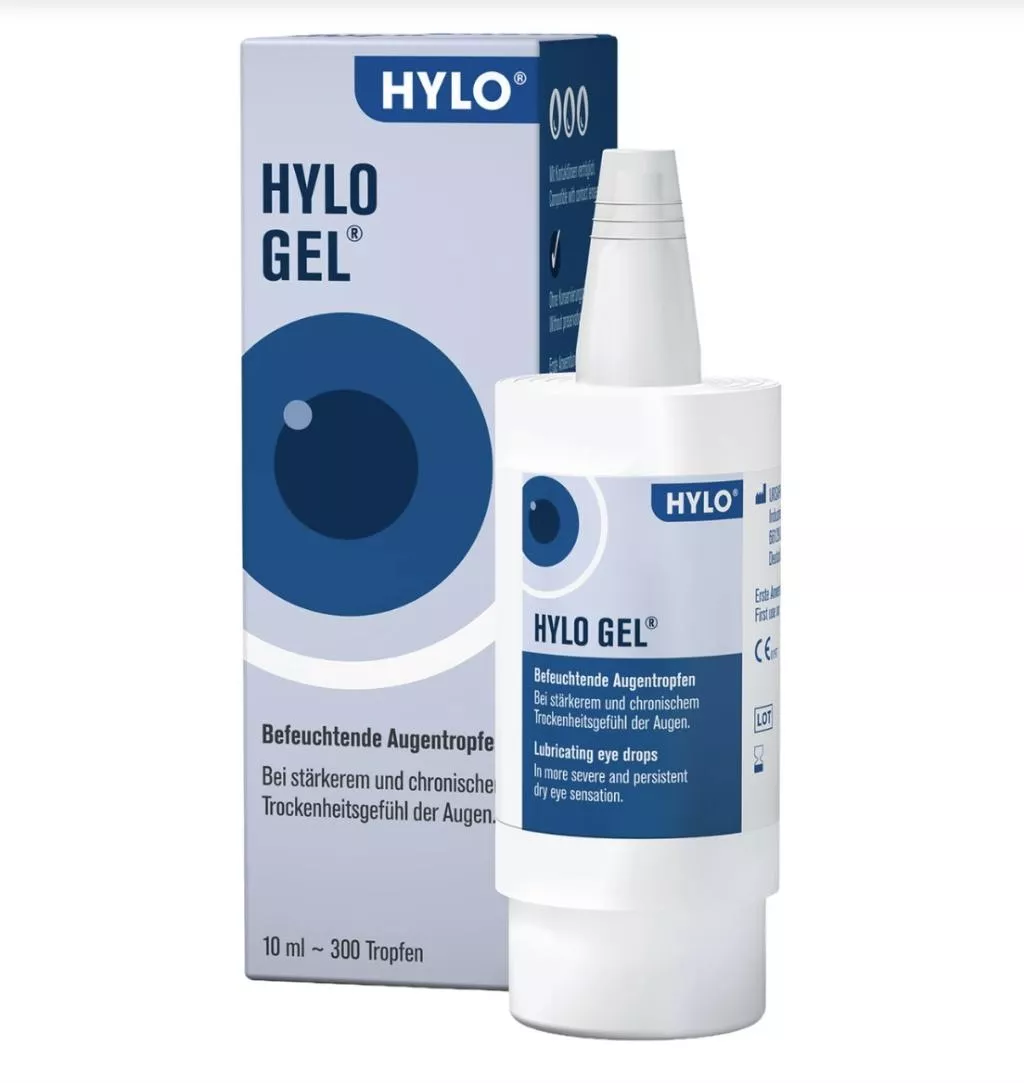 【德國】Ursapharm HYLO-Gel｜高濃度玻尿酸重度乾眼修護凝露點眼液（深藍盒）
