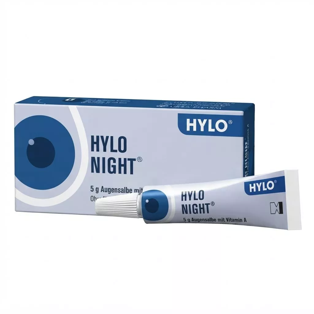 【德國】Ursapharm HYLO Night｜維生素A夜間長效保濕修護眼部軟膏