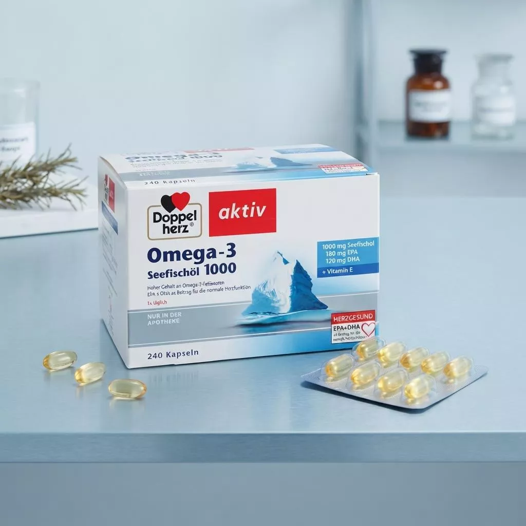 【德國】Doppelherz 雙心｜深海魚油 Omega-3 1000mg 膠囊