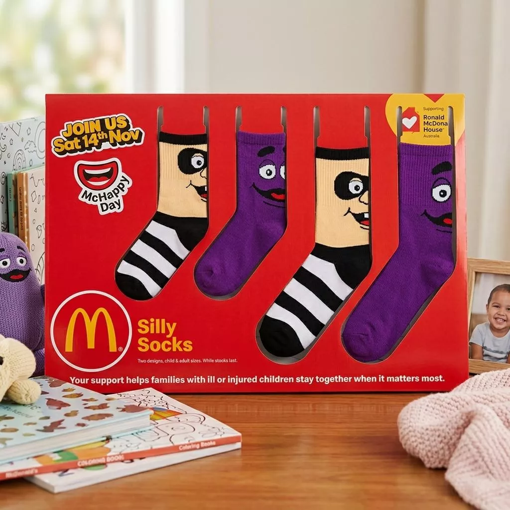 【澳洲】麥當勞 McHappy Day 限量慈善紀念搞怪襪