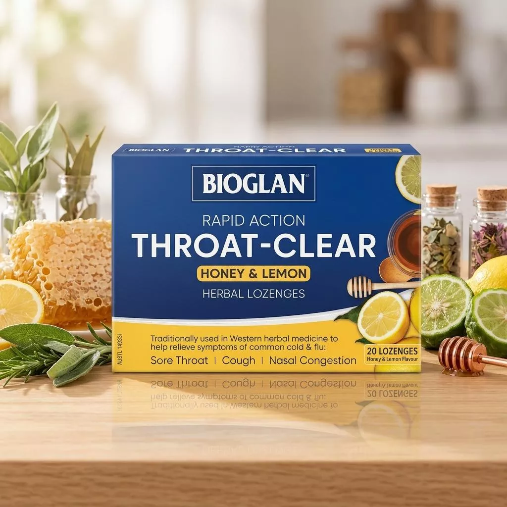 【澳洲】Bioglan｜清喉蜂蜜檸檬味潤喉糖