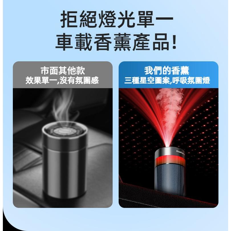 汽車香薰機 3種星空頂燈 空氣淨化 車用加濕器 車用香水 汽車香水 車內除異味 汽車香氛 汽車擴香 車用香薰機 車用香芬