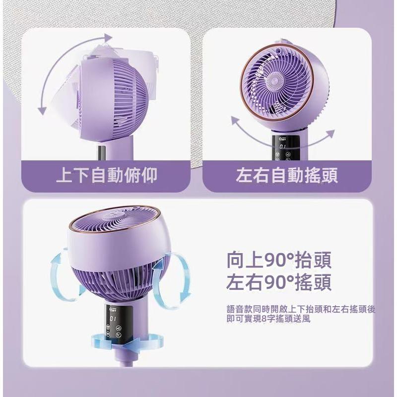 語音空氣循環扇 遠程遙控定時立扇 渦輪加濕大風力 靜音風扇 智能風扇 渦流空氣循環扇 靜音循環扇 涼風扇 水冷扇 電風扇