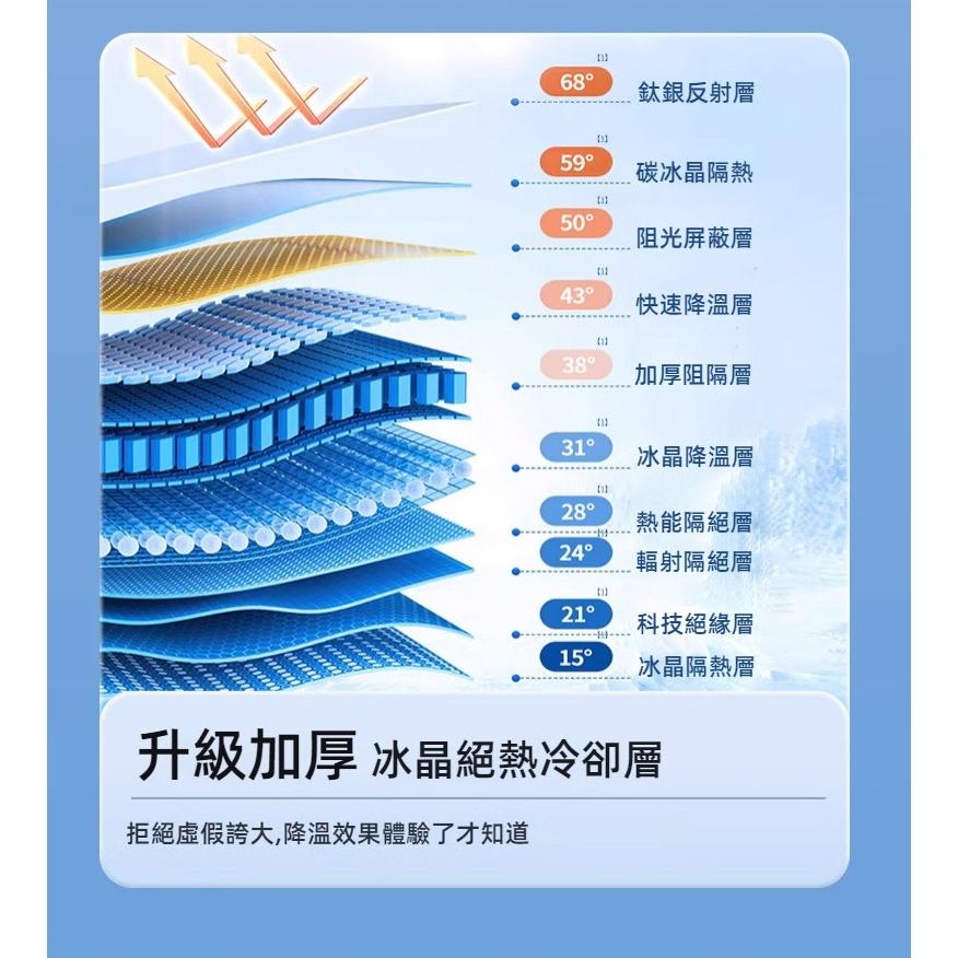 汽車遮陽檔 德國航空級製冷 冰晶銀膠 送4片側擋+收納袋 車內遮陽前擋 車窗遮陽板 車用遮陽板 車內防曬隔熱 汽車遮陽