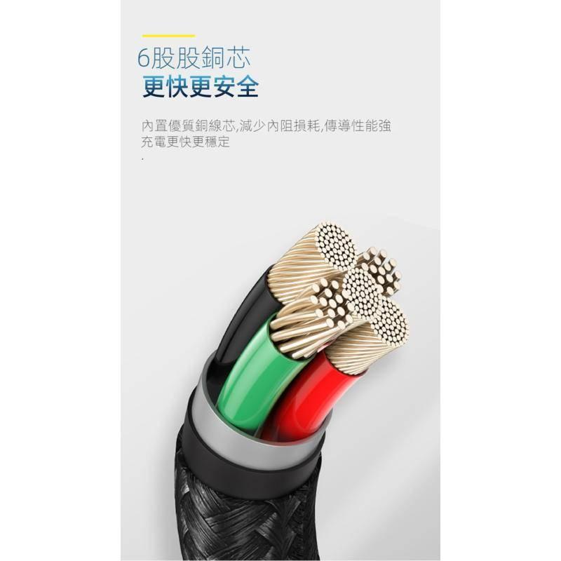 iphone 安卓 蘋果 充電線 6A一拖三數據線100w 超級快充三合一 尼龍編織手機閃充電線 type-c 快充線