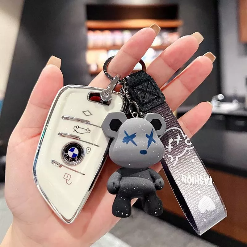 BMW寶馬鑰匙皮套 刀鋒3系X3 X5 iX3專用 防摔保護殼