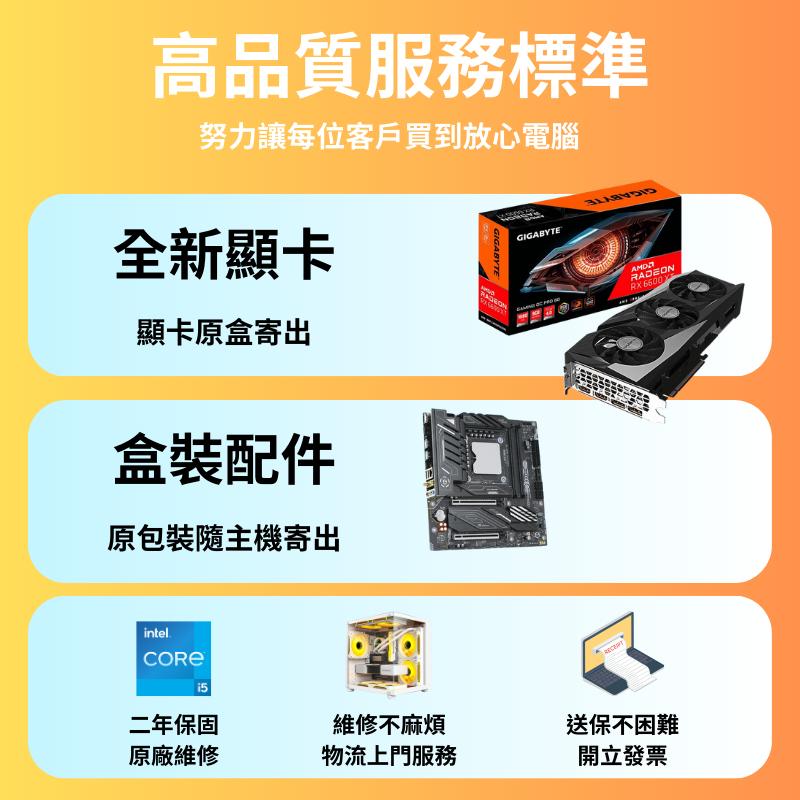 【小資電競】 14核心電競主機 4G獨顯 分期0利率 RX6500 32G 1TB 電競電腦 電腦主機 3A大作