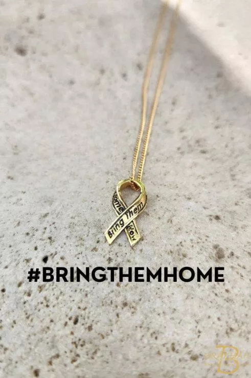 Bring Them Home金絲帶支技以色列人質回家項鍊