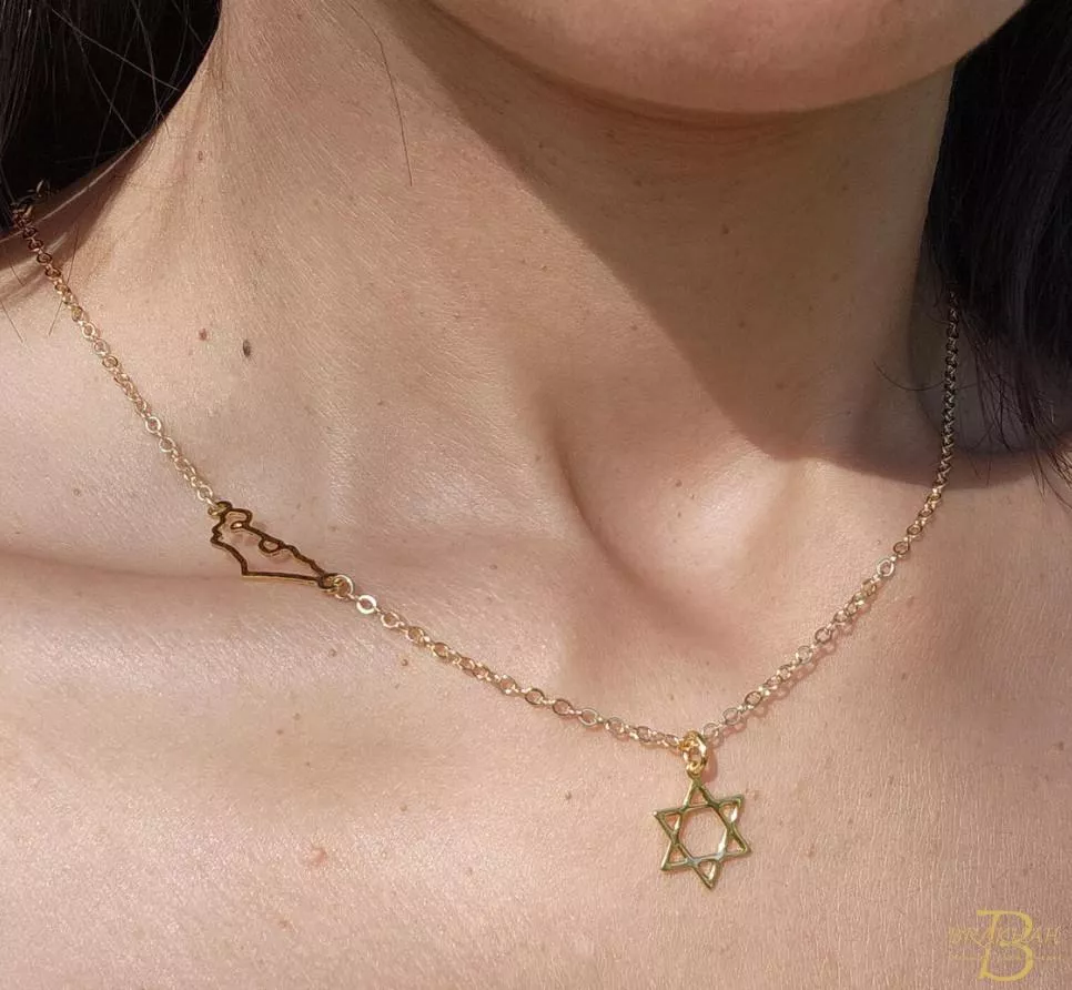 大衛之星與以色列地圖