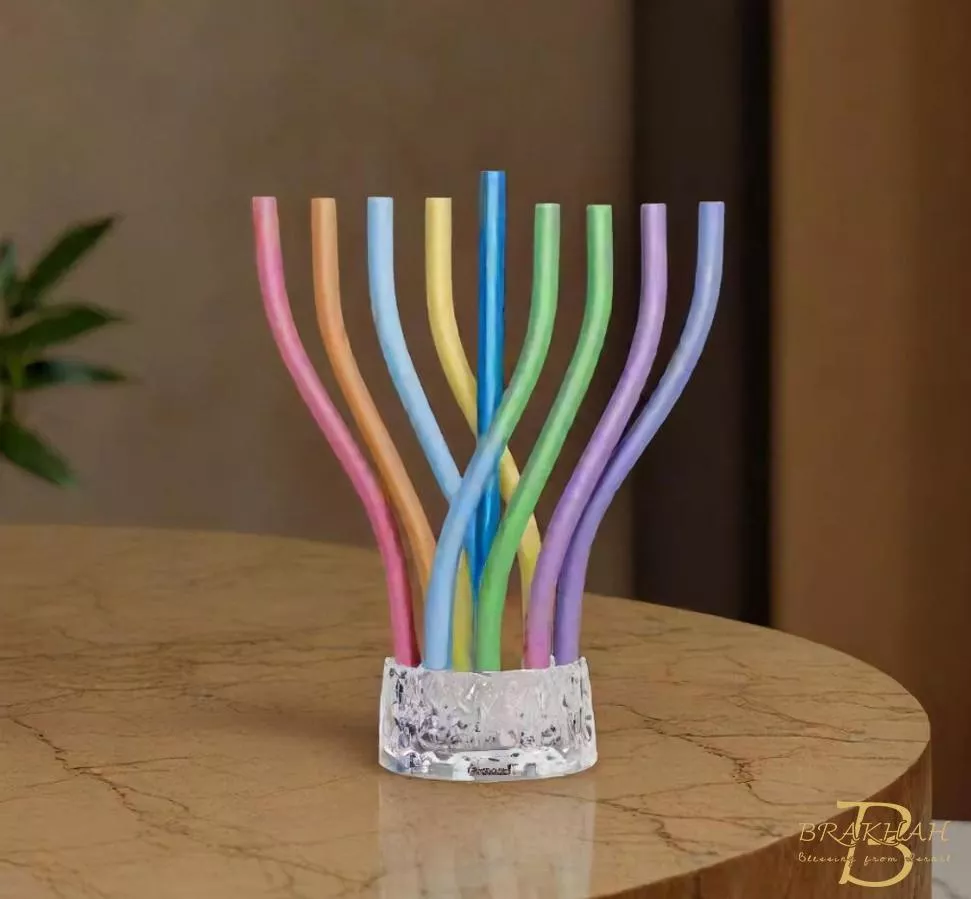 光明節彩色水舞燈台組