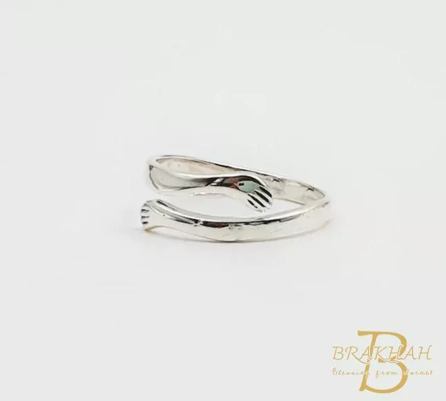 925純銀擁抱戒指 愛情擁抱戒指 情侶戒指