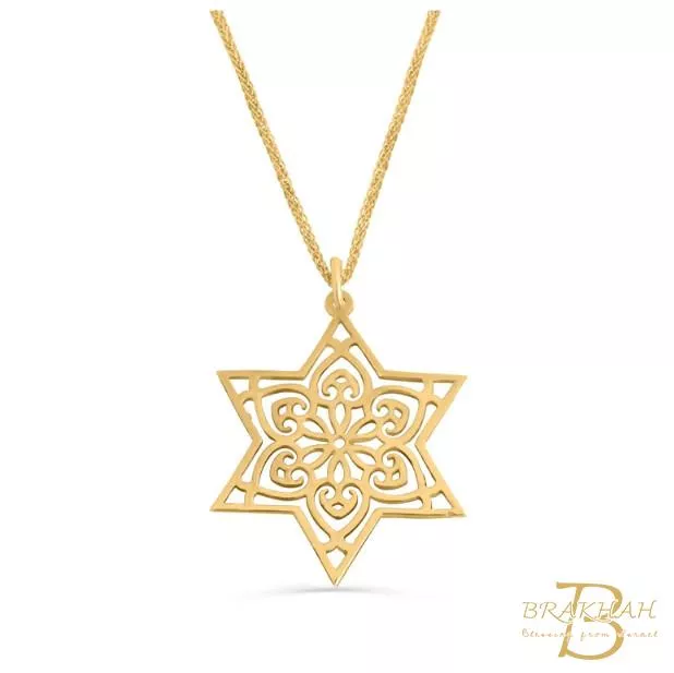 14K黃金大衛之星項鍊