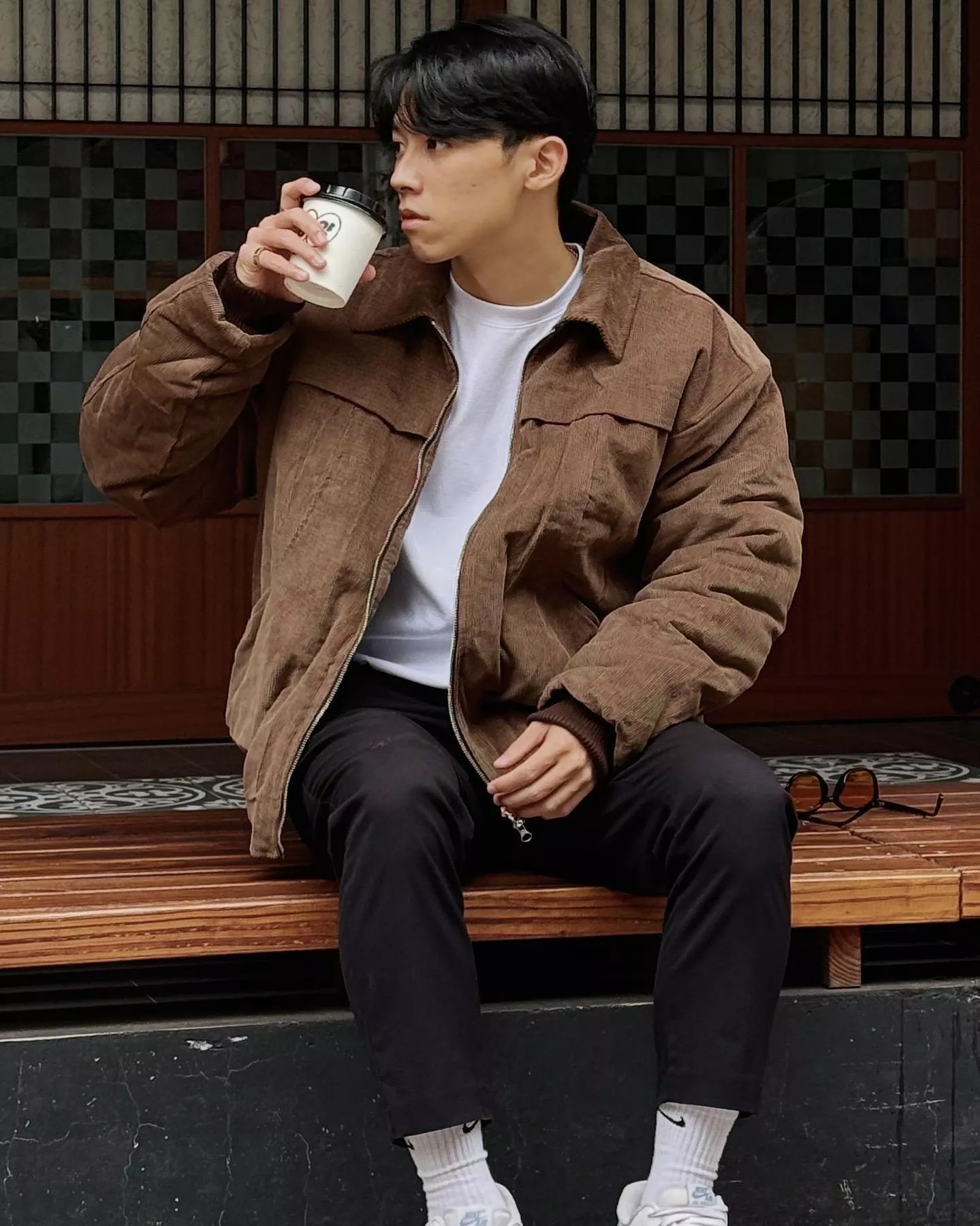 韓國出清🇰🇷燈芯絨柔呢 六盎司厚外套