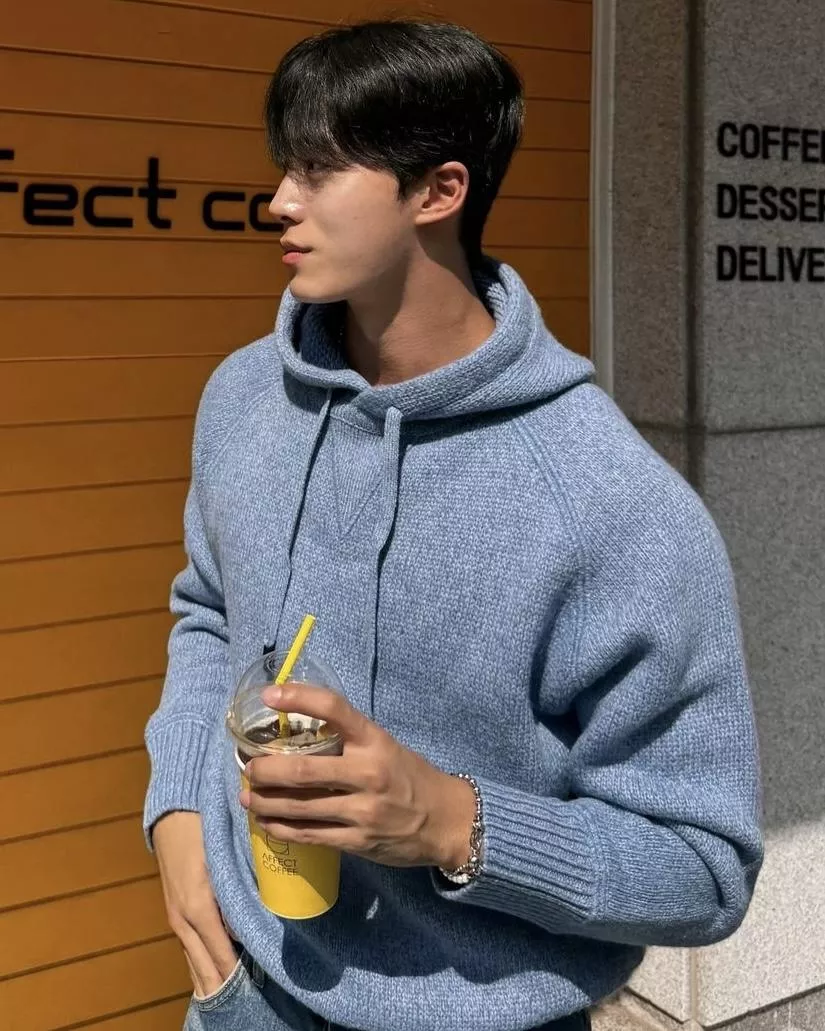 冬日保暖 山羊棉混紡針織帽T