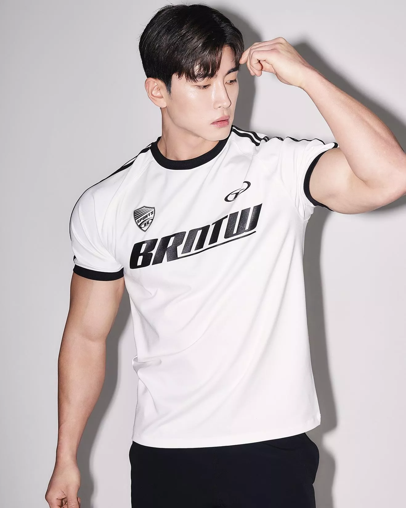 Born to win／25 SS BRN : GROGGY／BRNTW TRACK LINE T-SHIRTS [3C]