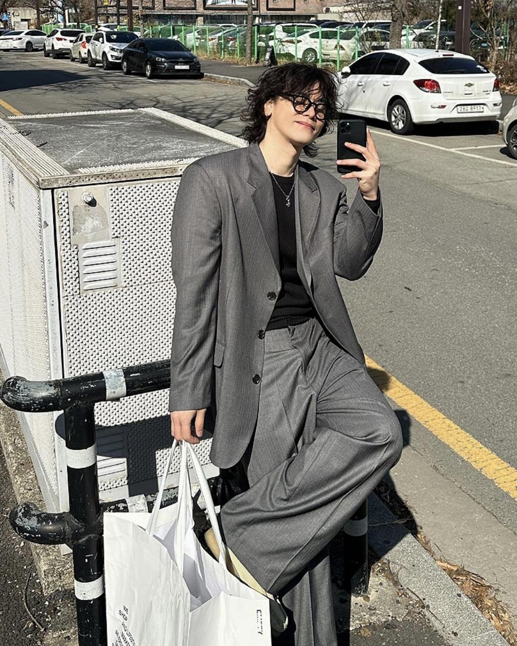 清潭洞總裁 低調細紋西裝夾克