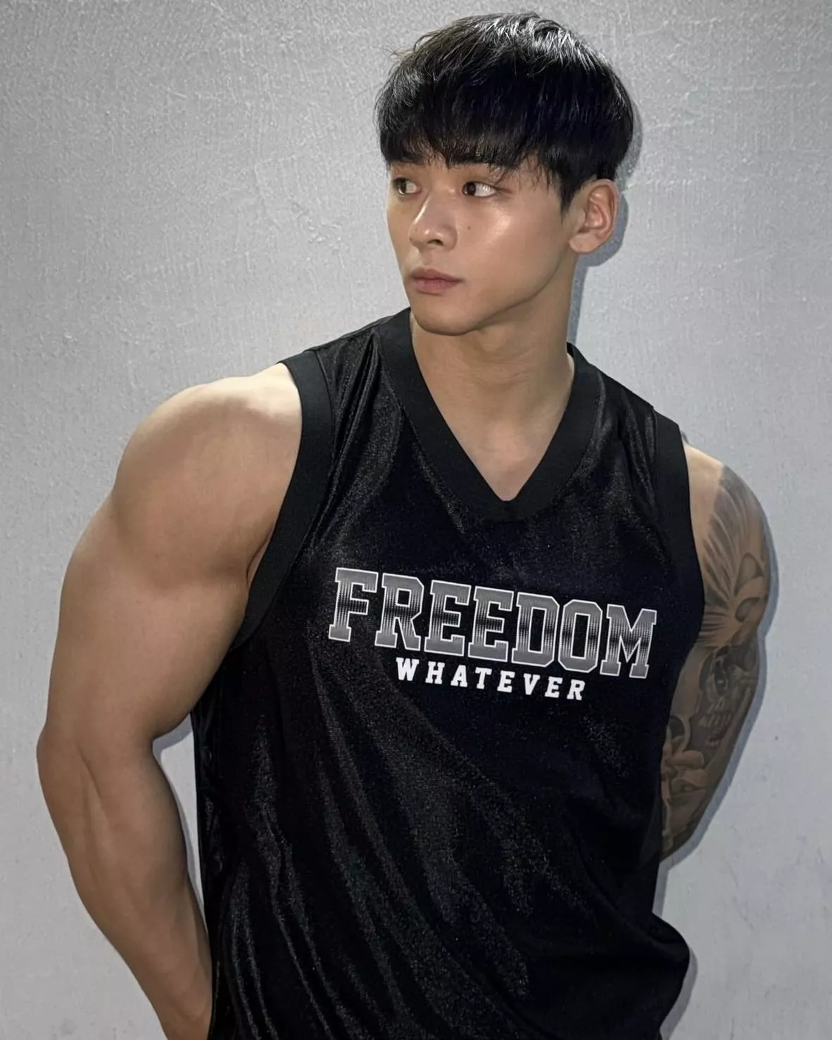 FREEDOM／Side Snap Basketball Jersey (Black)