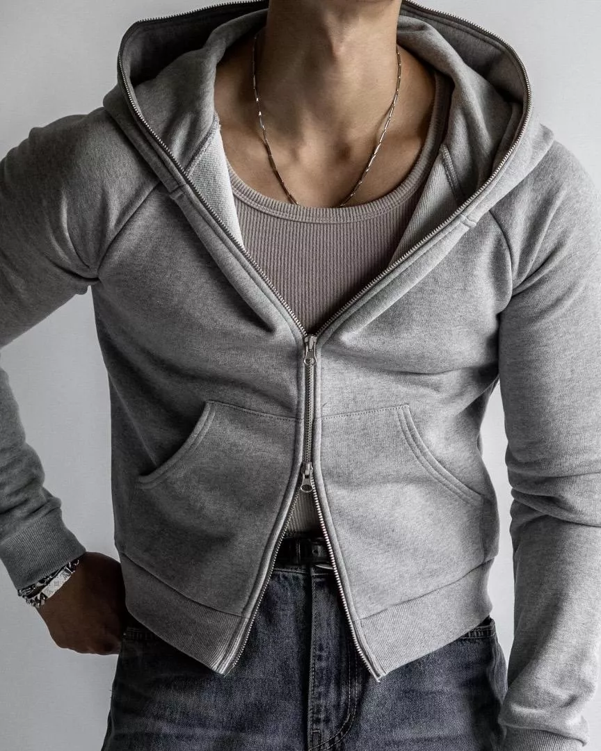 短版剪裁 修身顯壯 肌肉款插肩袖外套