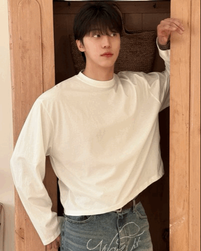 BOXY短版 純棉輕薄長袖內搭T恤