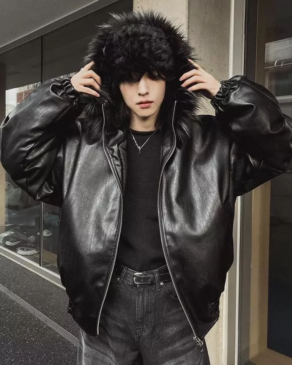 高奢感 愛斯基摩 浣熊毛連帽皮外套