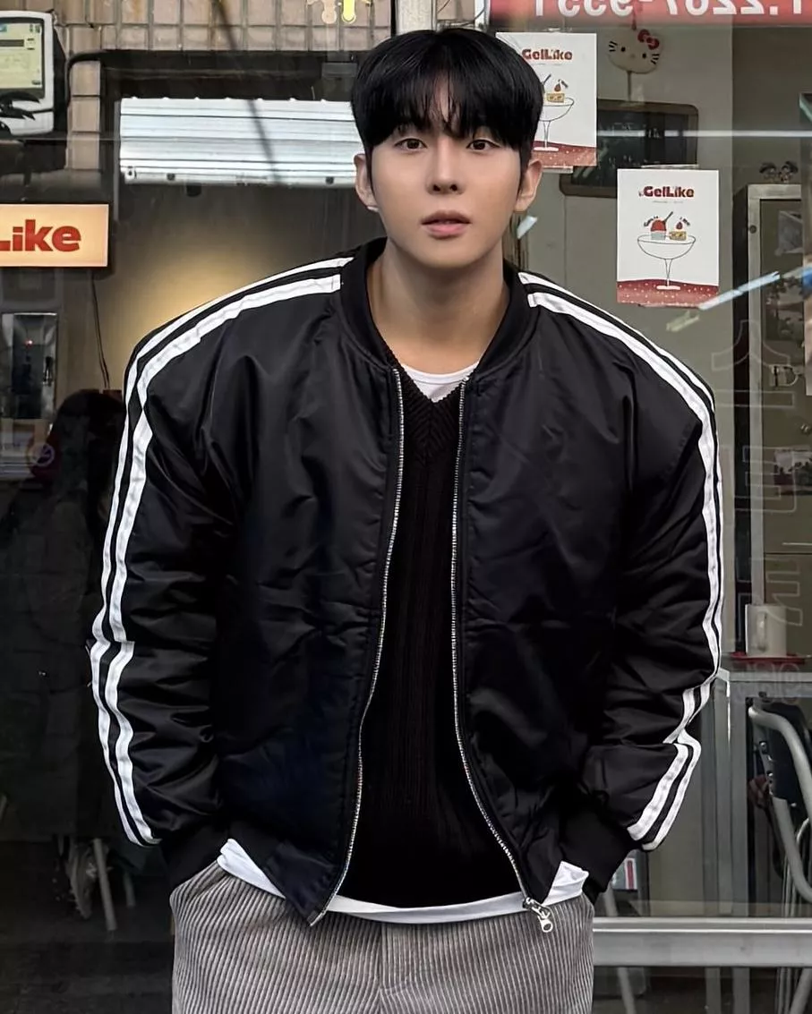 滾邊軌道 短版MA-1鋪棉外套