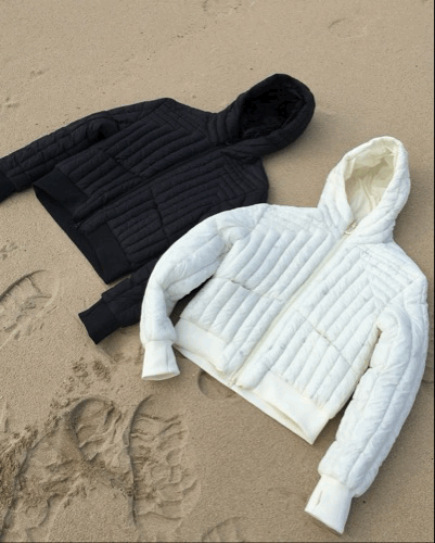 斜紋鴨絨 短版輕羽絨連帽外套