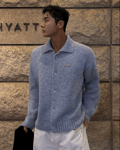 韓國人氣🇰🇷鎳標 羊毛絨保暖針織開襟衫