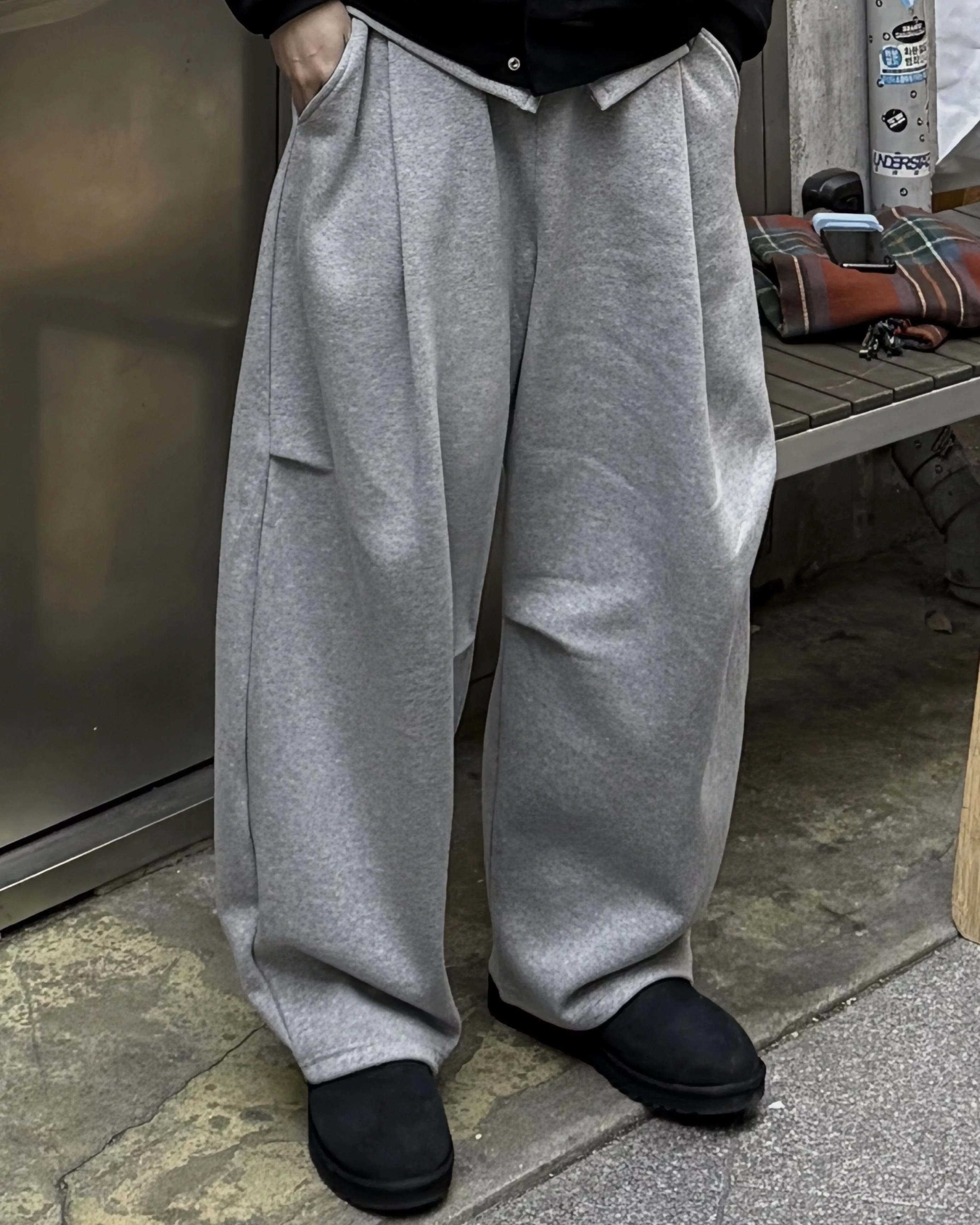 動態打褶 小D鉤 四季 親膚高磅棉褲