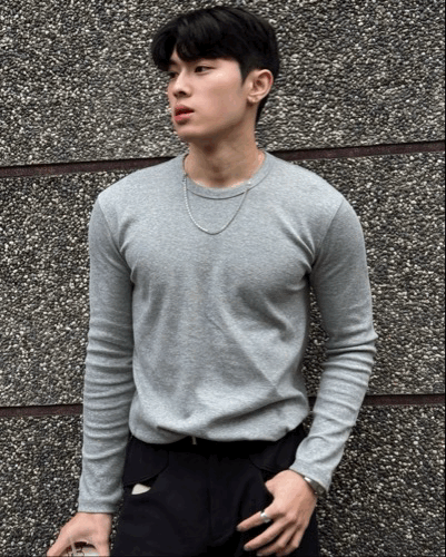 修身 顯臂粗 寬鬆舒適長袖 素T恤