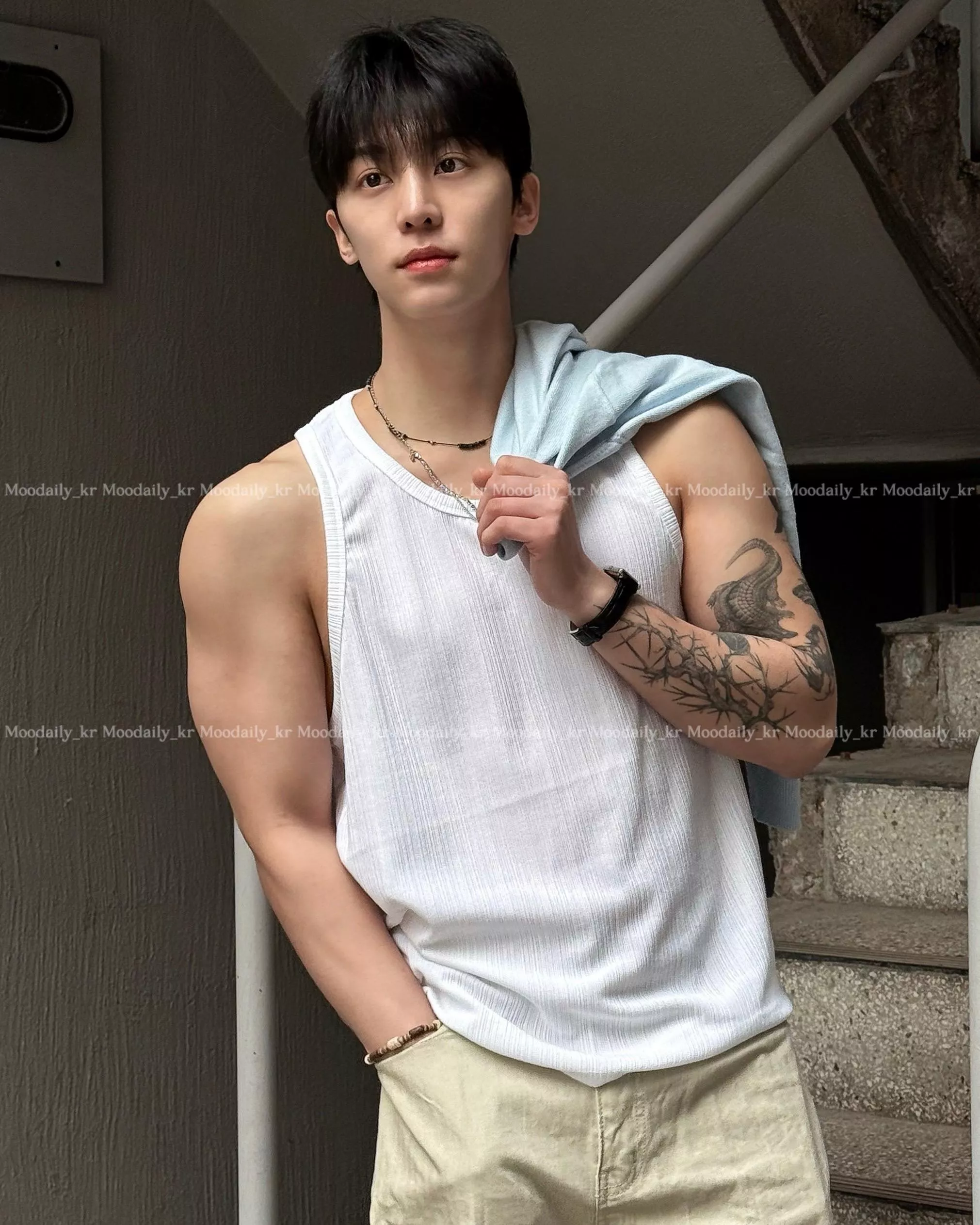 挺感羅紋 細紋理 肌肉寬鬆背心