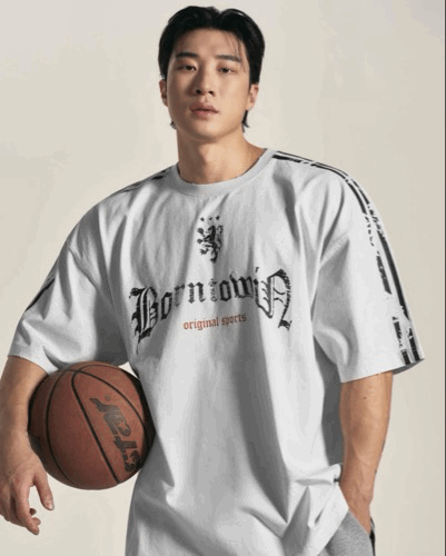 CRACK LINE GARMENT DYED T恤