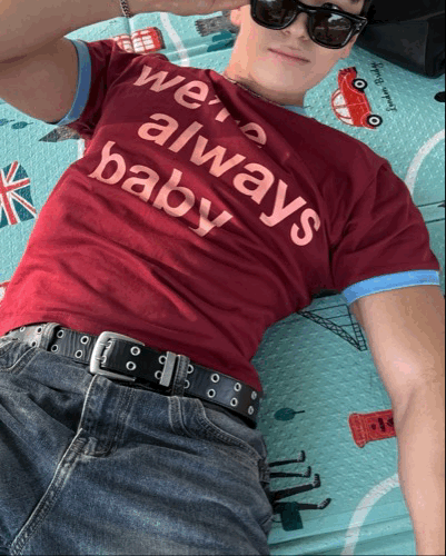 Always baby 美式撞色 短版Ringer T